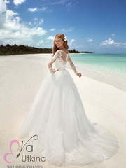 Свадебное платье Магдалена. Силуэт Пышное. Цвет Белый / Молочный. Вид 2