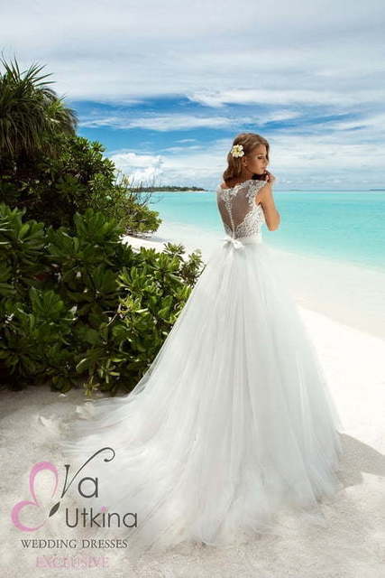 Свадебное платье Пенелопа. Силуэт Пышное. Цвет Белый / Молочный. Вид 2