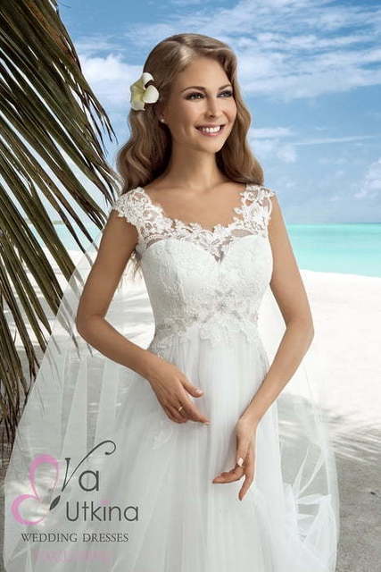 Свадебное платье Фея. Силуэт Греческий, Прямое. Цвет Белый / Молочный. Вид 3