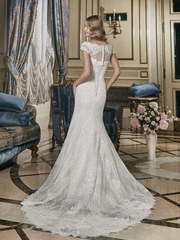 Свадебное платье Андриана. Силуэт Рыбка. Цвет Белый / Молочный. Вид 2