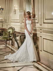 Свадебное платье Исабель. Силуэт Рыбка. Цвет Белый / Молочный, Айвори / Капучино. Вид 1