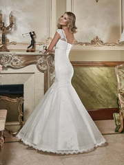 Свадебное платье Ребекка. Силуэт Рыбка. Цвет Белый / Молочный. Вид 2