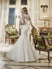 Свадебное платье Шанталь. Силуэт Рыбка. Цвет Белый / Молочный, Айвори / Капучино. Вид 2