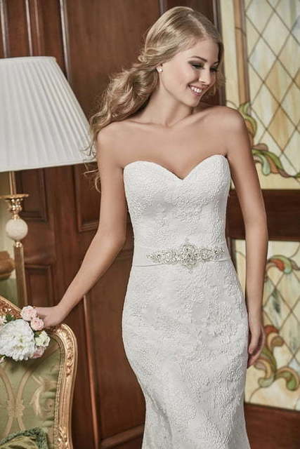 Свадебное платье Шанель. Силуэт Рыбка. Цвет Белый / Молочный. Вид 4