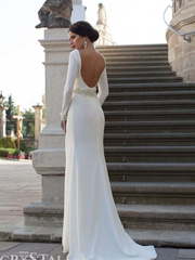 Свадебное платье Alinda. Силуэт Прямое, Рыбка. Цвет Белый / Молочный. Вид 2