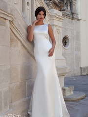 Свадебное платье Calipso. Силуэт Прямое, Рыбка. Цвет Белый / Молочный. Вид 1