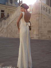 Свадебное платье Troya. Силуэт Прямое. Цвет Белый / Молочный, Айвори / Капучино. Вид 2