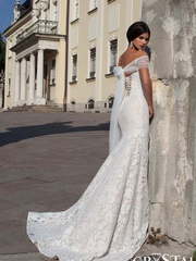 Свадебное платье Bianca. Силуэт Рыбка. Цвет Белый / Молочный, Айвори / Капучино. Вид 2