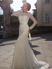 Свадебное платье Zahara. Силуэт Прямое. Цвет Белый / Молочный, Айвори / Капучино. Вид 1