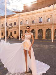 Свадебное платье Arrian. Силуэт Прямое. Цвет Белый / Молочный, Айвори / Капучино, Персик / Оранжевый. Вид 1