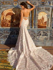 Свадебное платье Michell. Силуэт Рыбка. Цвет Айвори / Капучино, оттенки Розового. Вид 2