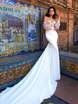 Свадебное платье Paloma. Силуэт Рыбка. Цвет Белый / Молочный. Вид 1