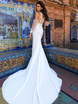 Свадебное платье Paloma. Силуэт Рыбка. Цвет Белый / Молочный. Вид 2