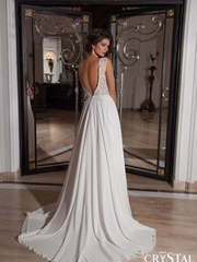 Свадебное платье Saledo. Силуэт Прямое. Цвет Белый / Молочный. Вид 2