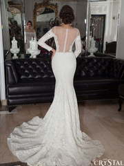 Свадебное платье Bellisima. Силуэт Рыбка. Цвет Белый / Молочный. Вид 2