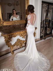 Свадебное платье Escada. Силуэт Рыбка. Цвет Белый / Молочный. Вид 2