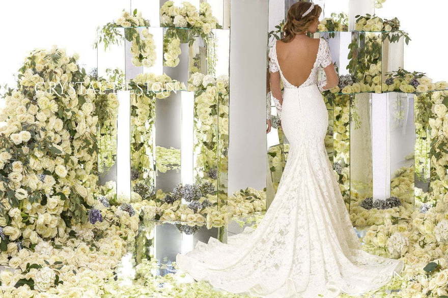 Свадебное платье Naomi. Силуэт Рыбка. Цвет Белый / Молочный. Вид 2