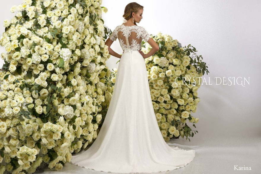 Свадебное платье Karina. Силуэт Прямое. Цвет Белый / Молочный. Вид 2