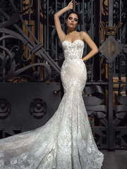 Свадебное платье Onuka. Силуэт Рыбка. Цвет Белый / Молочный, Айвори / Капучино. Вид 1