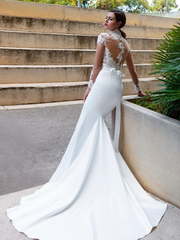 Свадебное платье Alisiya. Силуэт Рыбка. Цвет Белый / Молочный. Вид 2