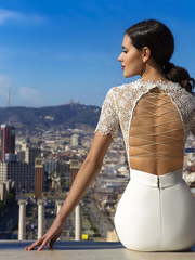 Свадебное платье Charlize. Силуэт Прямое, Рыбка. Цвет Белый / Молочный. Вид 2