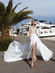 Свадебное платье Redlis. Силуэт Прямое. Цвет Белый / Молочный. Вид 1