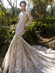 Свадебное платье Savana. Силуэт Рыбка. Цвет Белый / Молочный, Айвори / Капучино. Вид 1