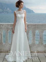 Свадебное платье Amily. Силуэт Прямое. Цвет Белый / Молочный. Вид 1