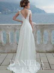 Свадебное платье Amily. Силуэт Прямое. Цвет Белый / Молочный. Вид 2