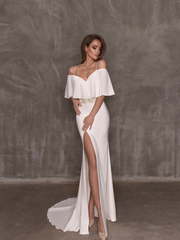 Свадебное платье Leen. Силуэт Рыбка. Цвет Белый / Молочный. Вид 1