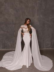 Свадебное платье Sintia. Силуэт Рыбка. Цвет Белый / Молочный. Вид 1