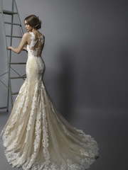 Свадебное платье Aria. Силуэт Рыбка. Цвет Айвори / Капучино. Вид 2