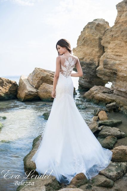 Свадебное платье Belezza. Силуэт Рыбка. Цвет Белый / Молочный. Вид 2