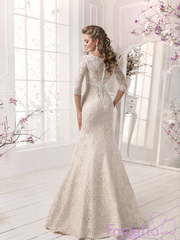 Свадебное платье Крокус. Силуэт Рыбка. Цвет Белый / Молочный. Вид 2