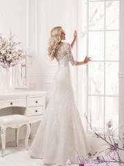 Свадебное платье Франжипани. Силуэт Рыбка. Цвет Белый / Молочный. Вид 2