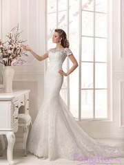 Свадебное платье Фуксия. Силуэт Рыбка. Цвет Белый / Молочный. Вид 1