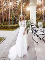 Свадебное платье Bardolino. Силуэт Прямое. Цвет Белый / Молочный. Вид 1