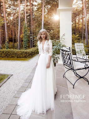 Свадебное платье Bardolino. Силуэт Прямое. Цвет Белый / Молочный. Вид 1