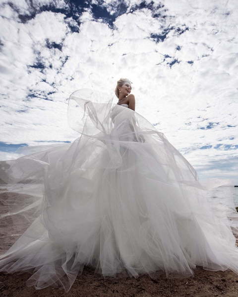 Свадебное платье Mary Celeste. Силуэт Пышное. Цвет Белый / Молочный. Вид 2