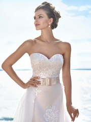 Свадебное платье Lighting. Силуэт Прямое. Цвет Белый / Молочный, Айвори / Капучино, Персик / Оранжевый, оттенки Розового. Вид 2