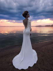 Свадебное платье Cutty Sark. Силуэт Прямое, Рыбка. Цвет Белый / Молочный. Вид 2