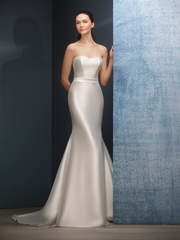 Свадебное платье Virgo. Силуэт Прямое, Рыбка. Цвет Белый / Молочный. Вид 1