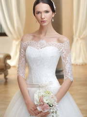 Свадебное платье Natalia. Силуэт Пышное. Цвет Белый / Молочный. Вид 2