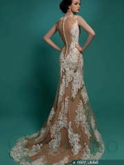 Свадебное платье Адали. Силуэт Прямое, Рыбка. Цвет Белый / Молочный, Айвори / Капучино. Вид 2