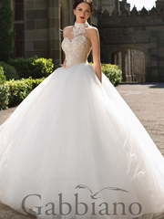 Свадебное платье Джаккет. Силуэт Пышное. Цвет Белый / Молочный, Айвори / Капучино. Вид 1