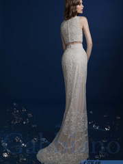 Свадебное платье Кая. Силуэт Прямое, Рыбка. Цвет Белый / Молочный, Айвори / Капучино. Вид 2