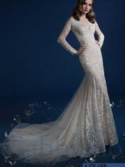 Свадебное платье Лаен. Силуэт Рыбка. Цвет Белый / Молочный, Айвори / Капучино. Вид 1