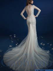 Свадебное платье Лаен. Силуэт Рыбка. Цвет Белый / Молочный, Айвори / Капучино. Вид 2