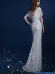 Свадебное платье Лео. Силуэт Прямое. Цвет Белый / Молочный. Вид 2