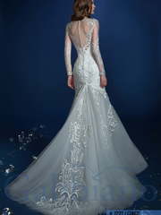 Свадебное платье Лернео. Силуэт Рыбка. Цвет Белый / Молочный. Вид 2